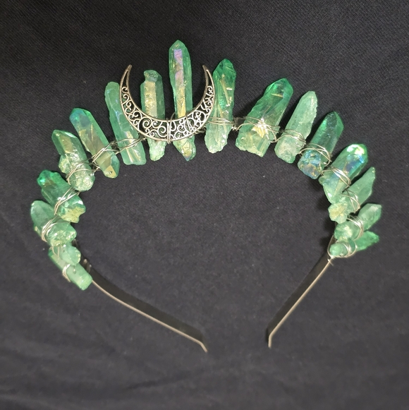 Accessories - Green Crystal Cosplay Headband
